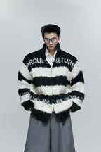 Colorblock Chunky Knit Cardigan