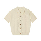 Cotton Jacquard Knit Cardigan