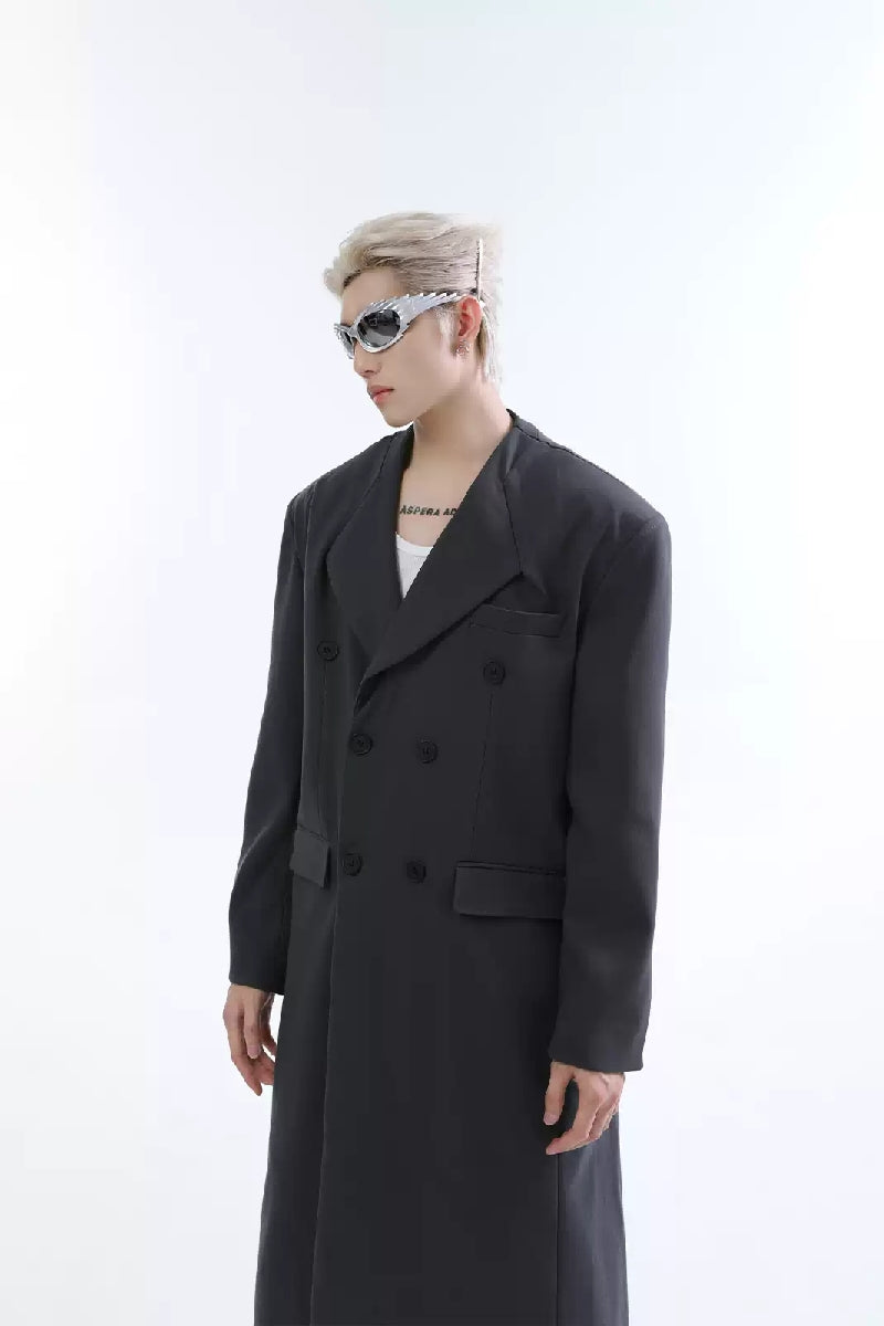 Minimalist Long Trench Coat