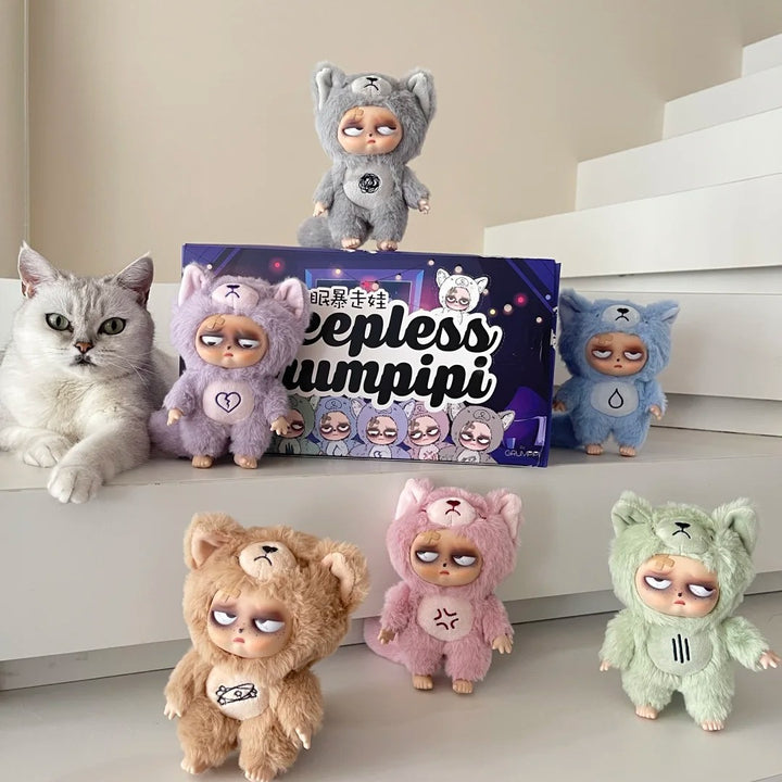 Sleepless Grumpipi™ Blind Box — Plush + Mini Keychain (Sleepless Series)