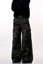 Winter Camo Multi-Pocket Cargo Pants