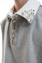 Double Layer Pin Detail Polo
