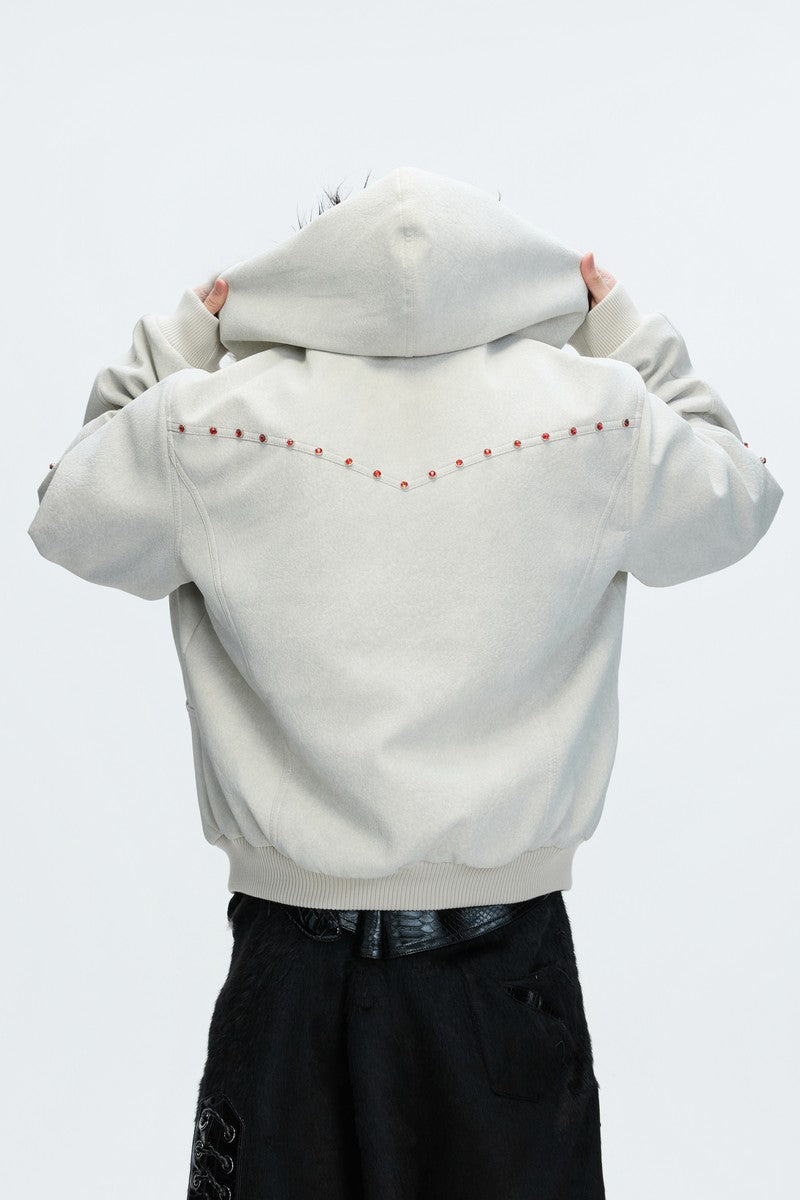 Faux Wolf Fur Puffer Jacket