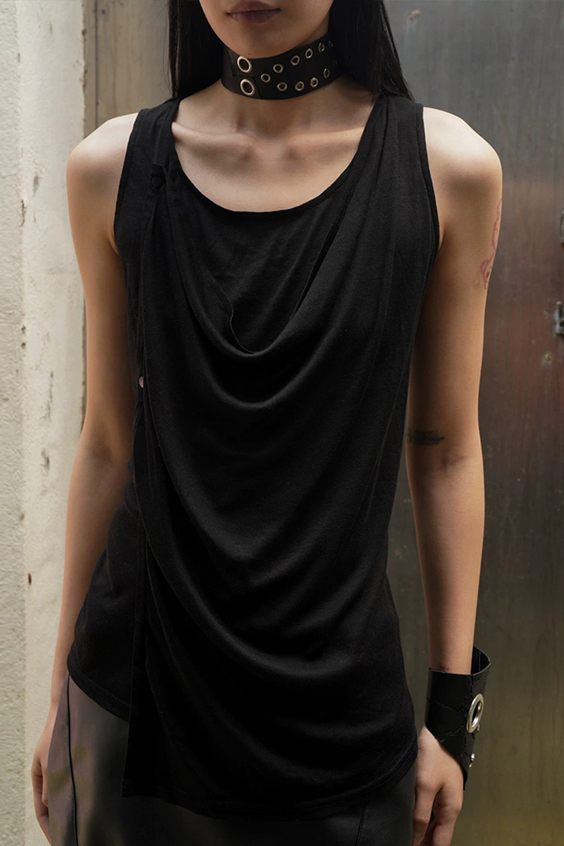 Wool Blend Relaxed Vest