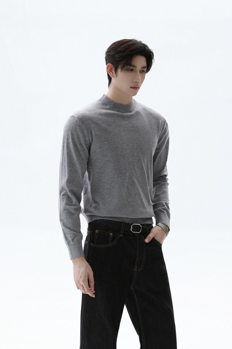 Modal Blend Slim Fit Knit Sweater