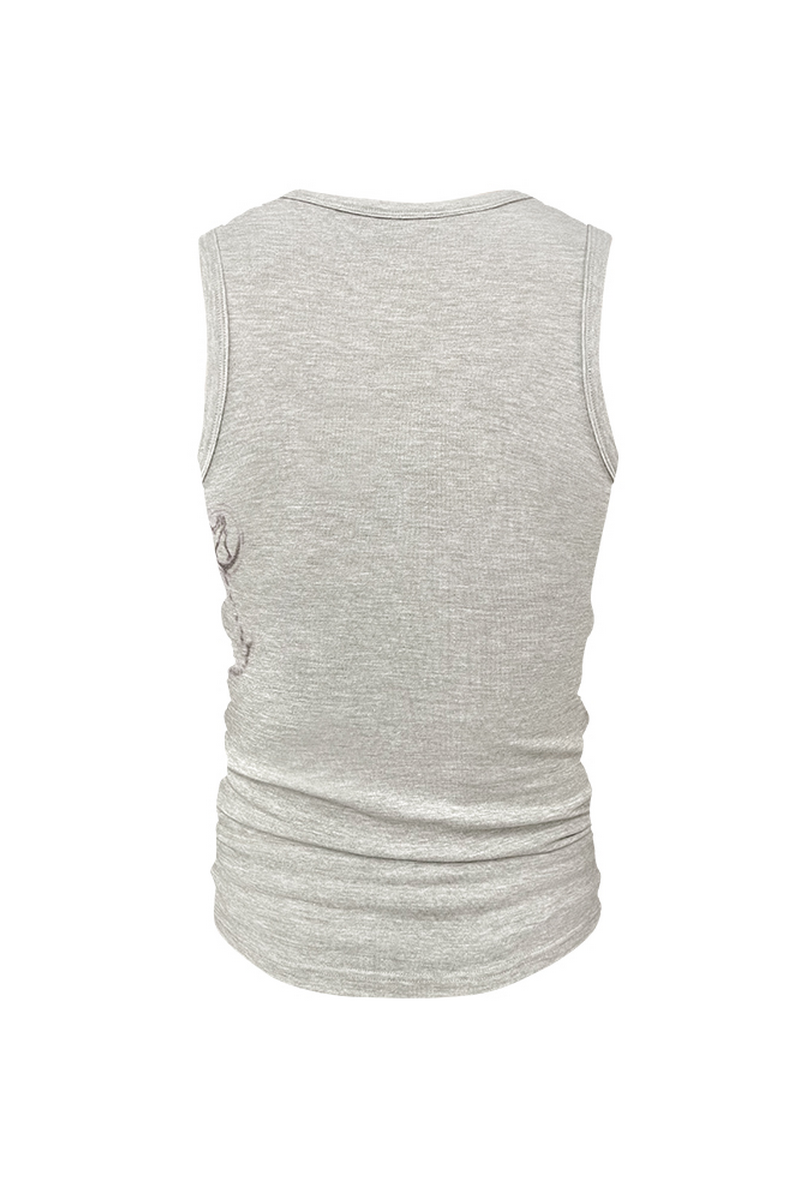 Baroque Skull Stretch Tank