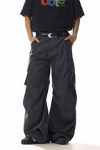 Grey Deconstructed Cargo Pants