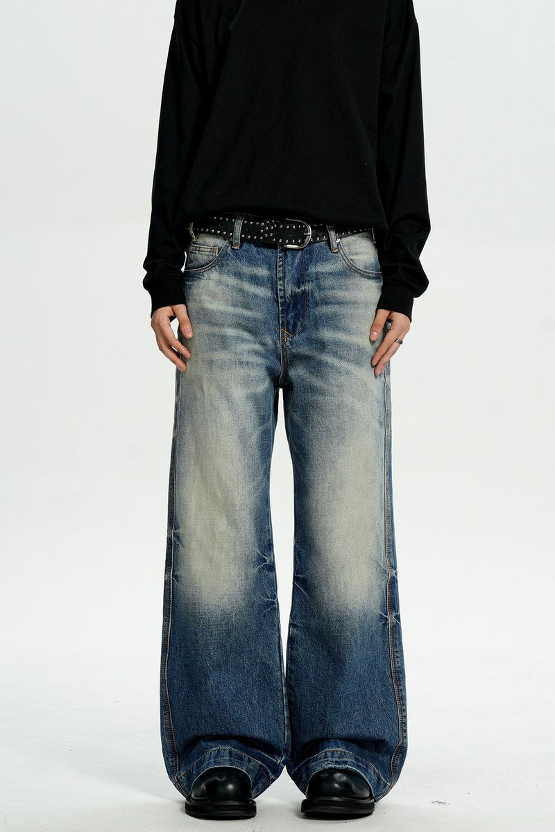 Dark Blue Straight Jeans