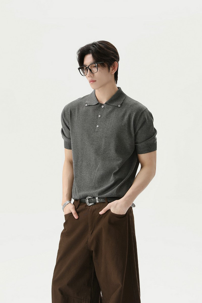 Vintage Polo Button Up Tee