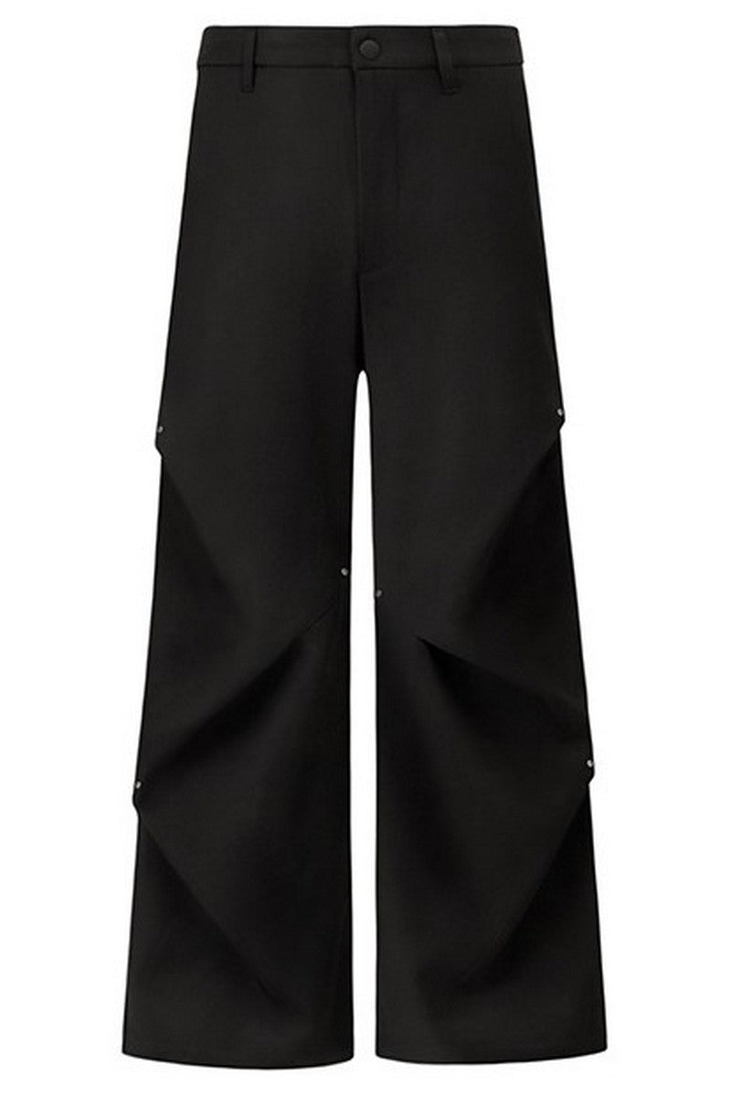 Wrinkled Loose Dress Pants