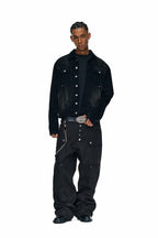 Distressed Corduroy Work Jacket