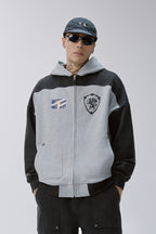 Colorblock Zip Up Hoodie
