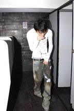 Rust Rivet Washed Jeans