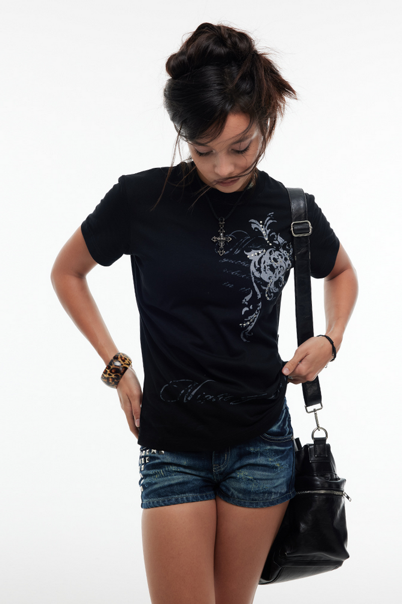 Baroque Skull Shoulder Tee