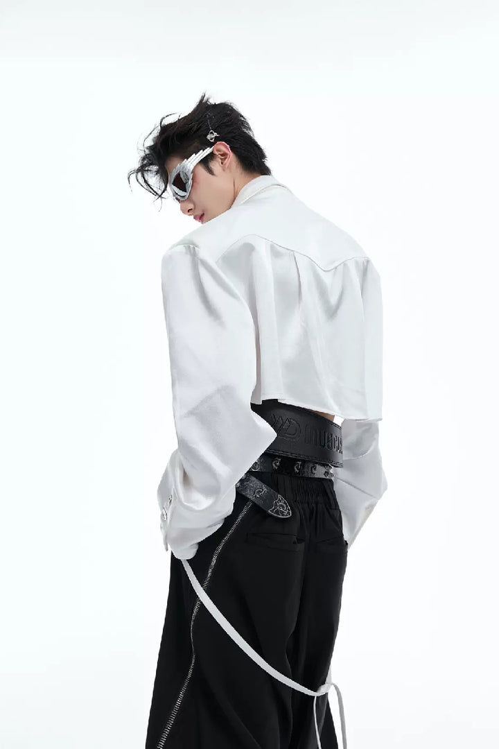 Deconstructed Tie Strap Shirt