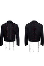 Drawstring Cropped Stand Collar Jacket