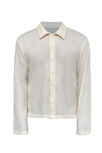 Woven Textured Long Sleeve Shirt