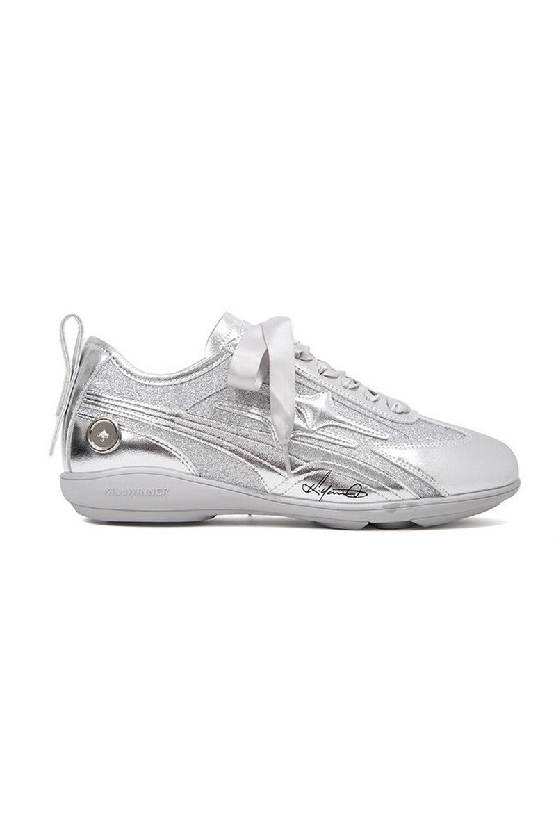 Silver German Trainer Sneakers