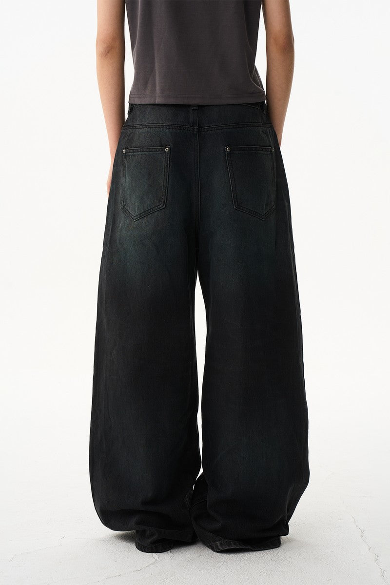 Washed Wide Leg Jeans