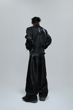 Glossy Layered Rhinestone Jacket