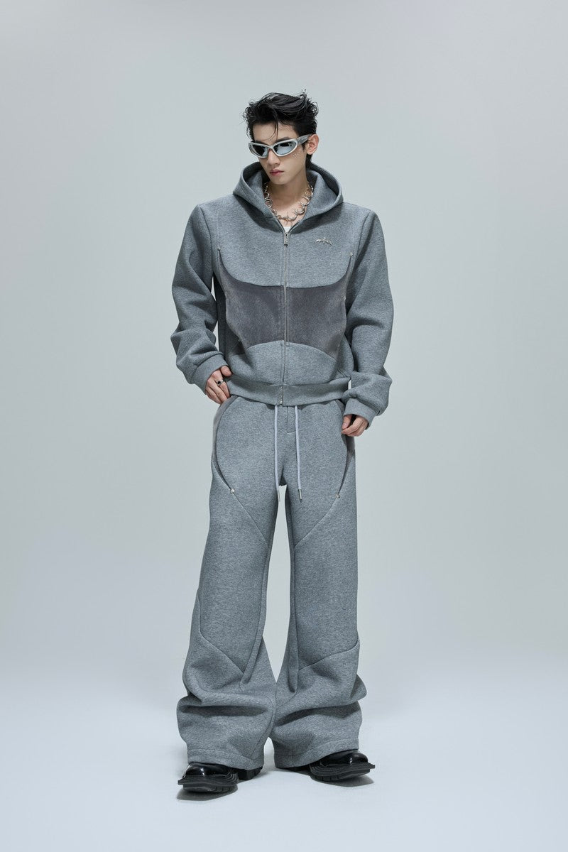 Fur Patchwork Sweatpants