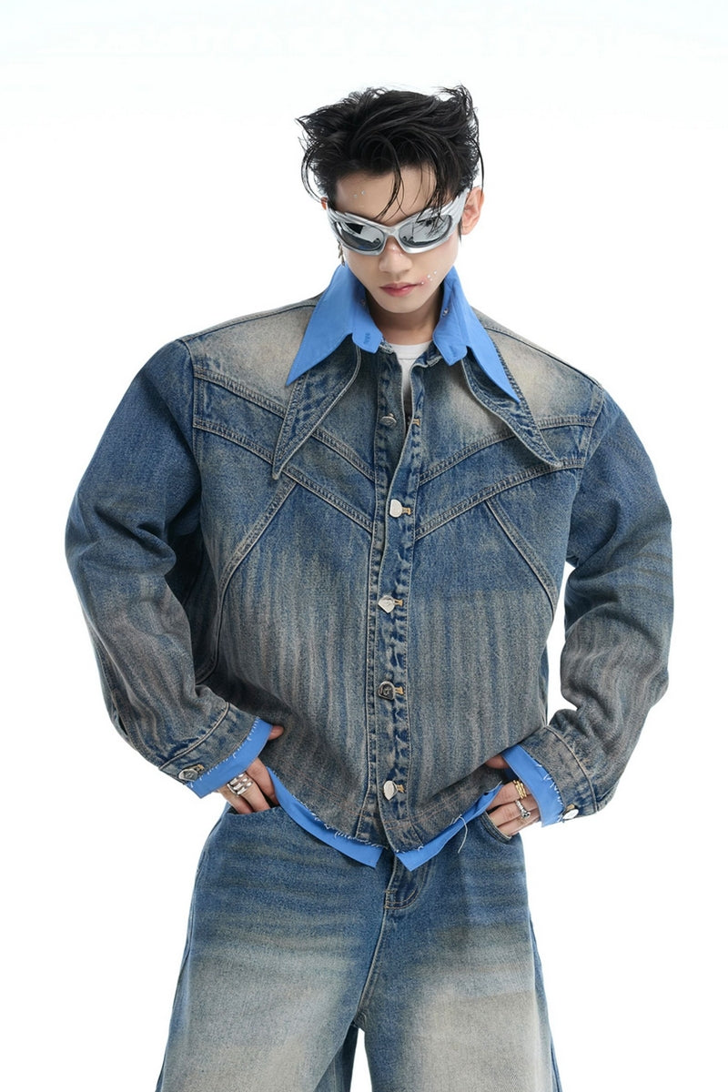 Layered Denim Jacket