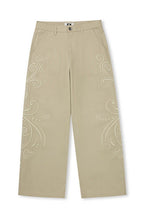 Heart Embroidery Wide Leg Pants