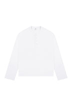 Boxy Henley Long Sleeve Tee