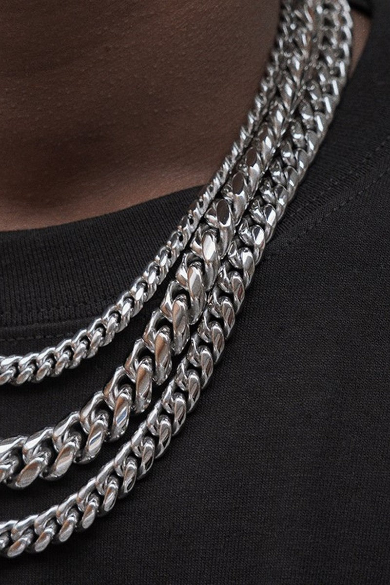 Titanium Cuban Chain Necklace