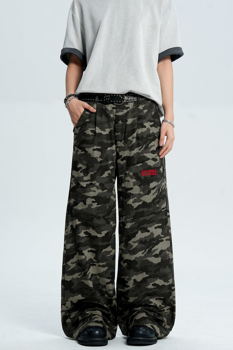 Camo Straight Leg Pants