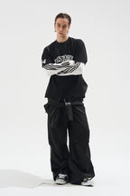 Pleated Utility Track Pants