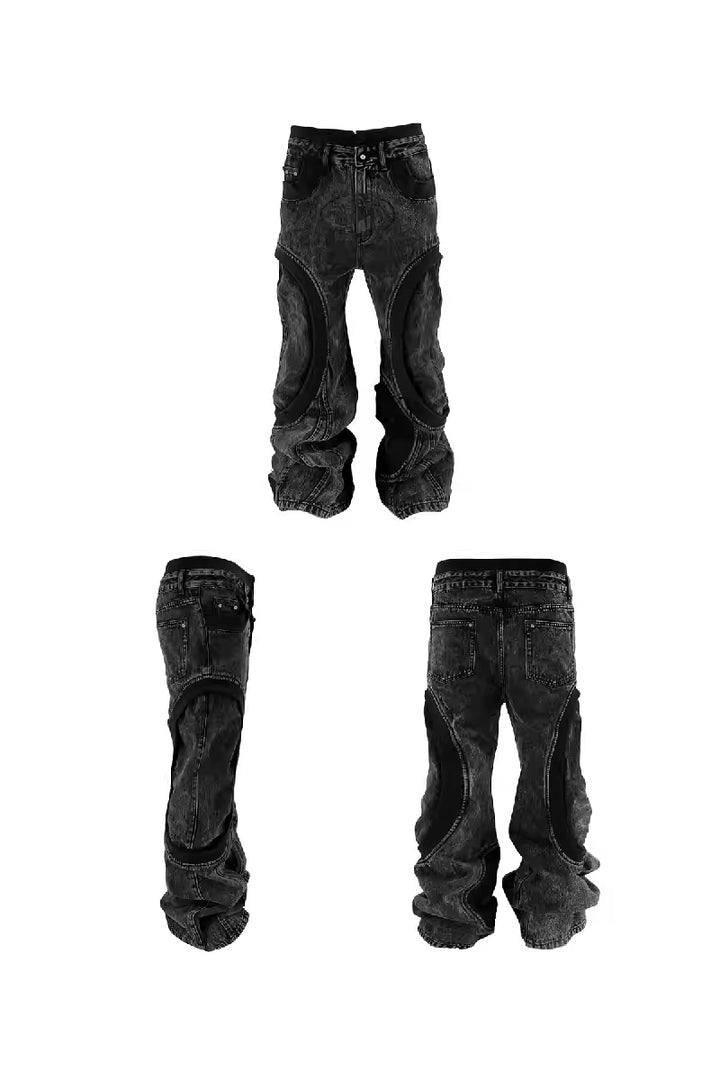 Crying Skull Heavy Wash Jeans