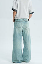 Washed Blue Cleanfit Jeans