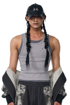 Layered Distressed Fitted Tank