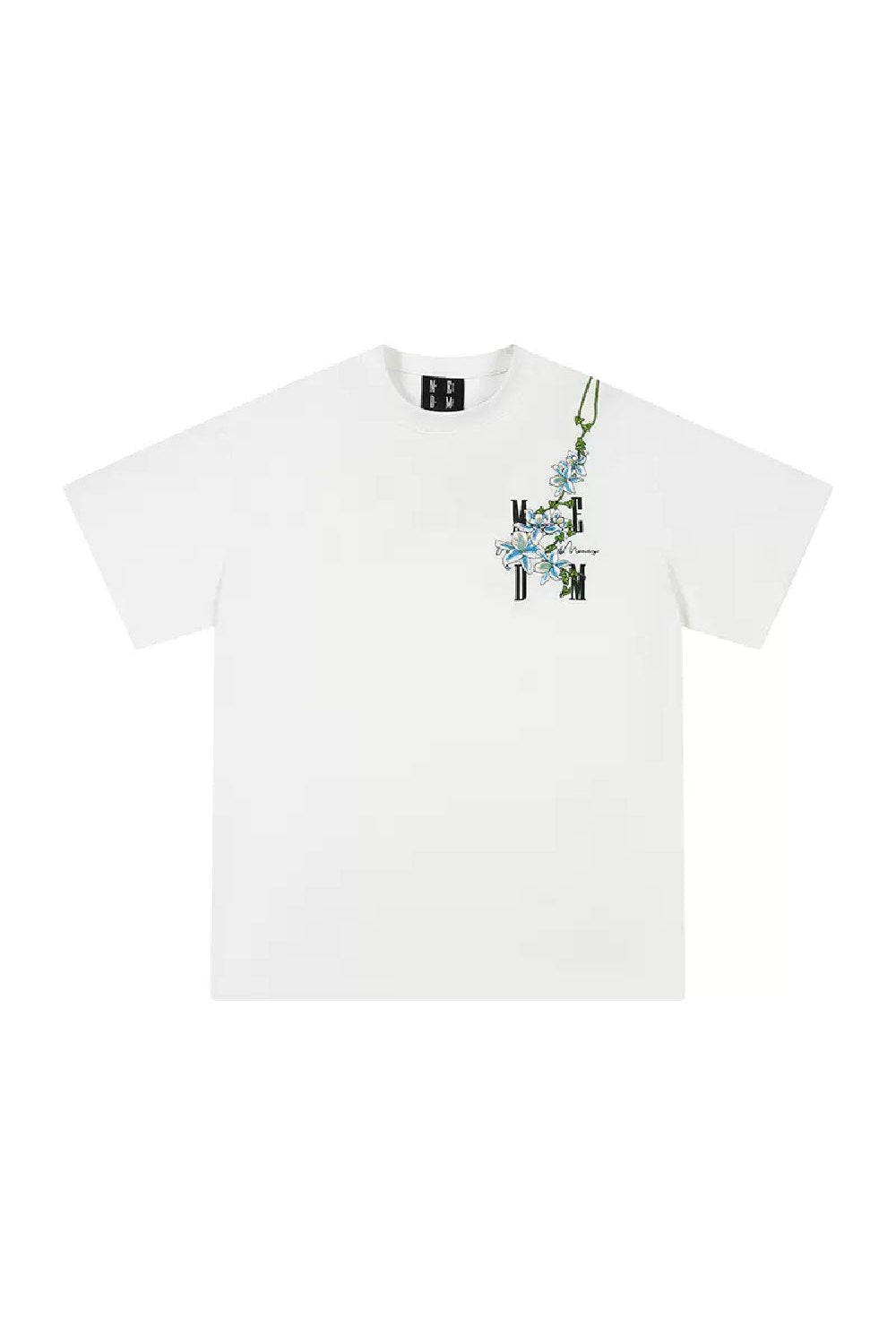 Vine Floral Embroidered Tee