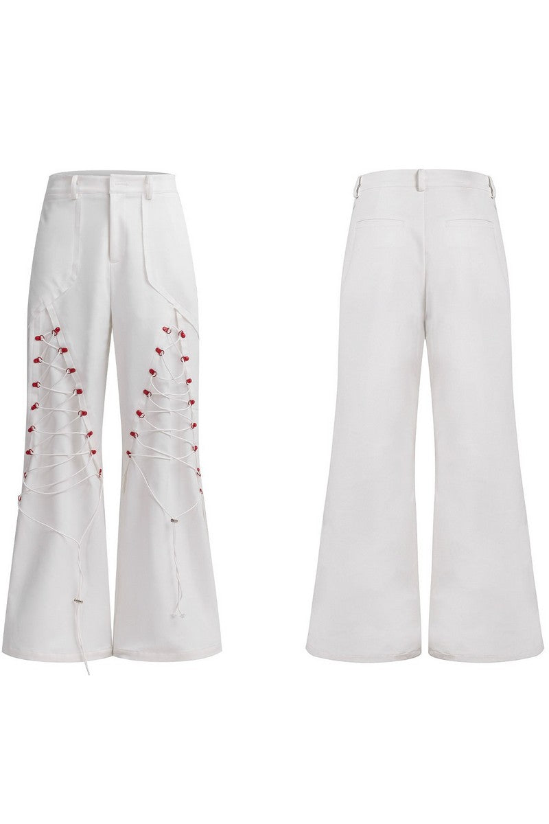 Drawstring Wide Leg Pants