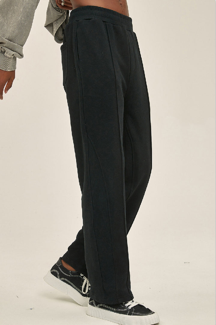 Velvet Drawstring Flared Trousers