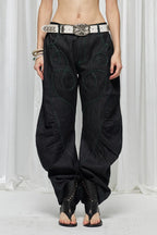 Heart Patch Vintage Straight Jeans