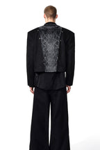 Draped Wide Leg Trousers