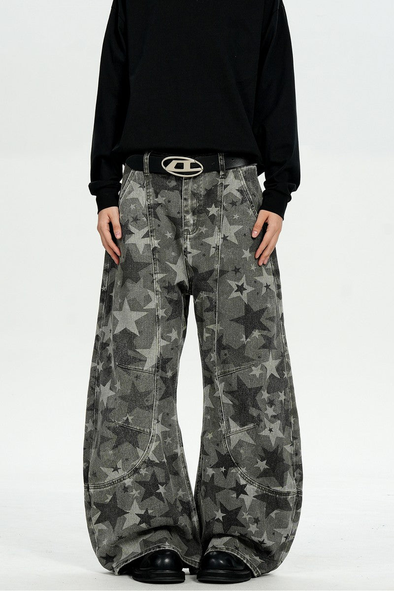 Star Print Blade Pants