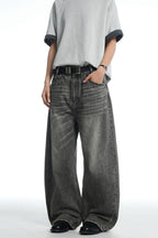 Whiskered Black Gold Jeans