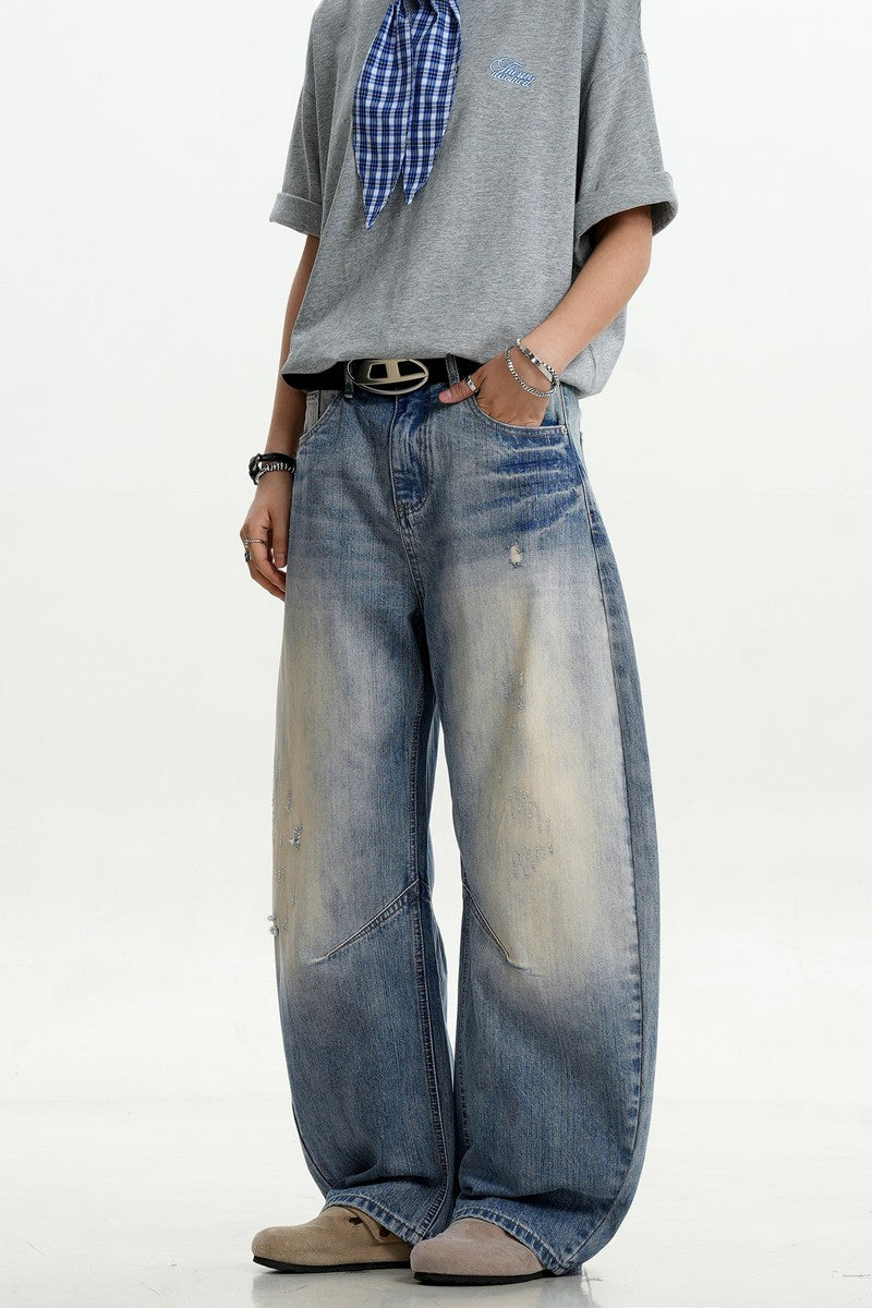 Light Blue Textured Scythe Jeans