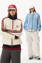 Embroidered Corn Puff Track Jacket