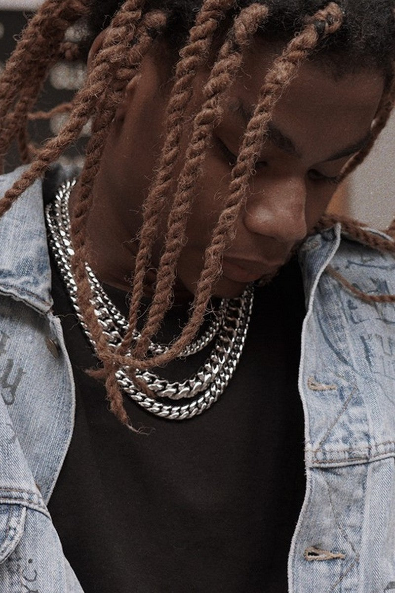 Titanium Cuban Chain Necklace