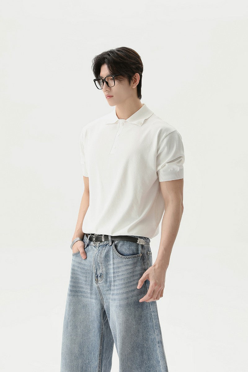 Vintage Polo Button Up Tee