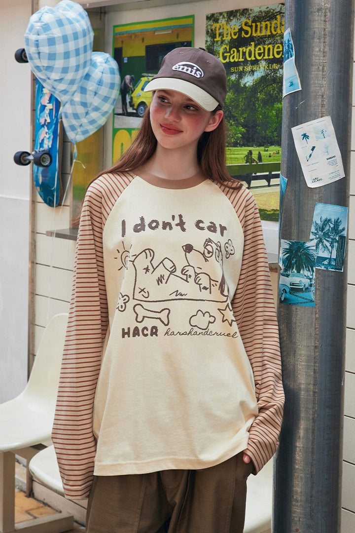 Raglan Dog Sketch Tee