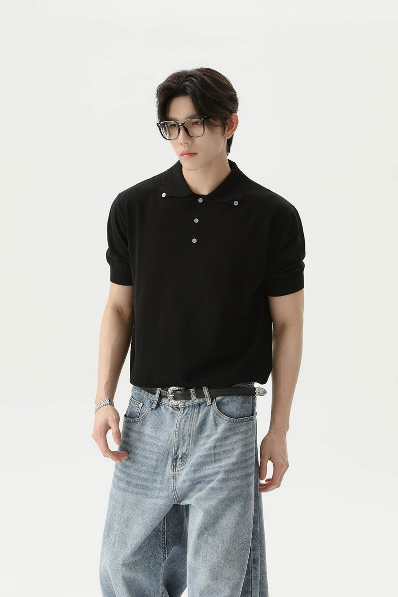 Vintage Polo Button Up Tee