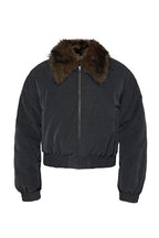 Faded Fur Down Jacket