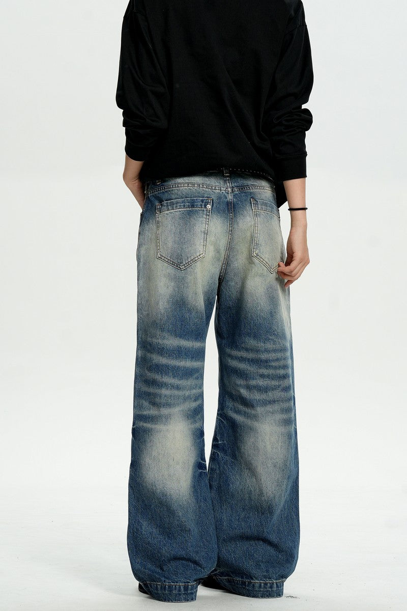 Dark Blue Straight Jeans