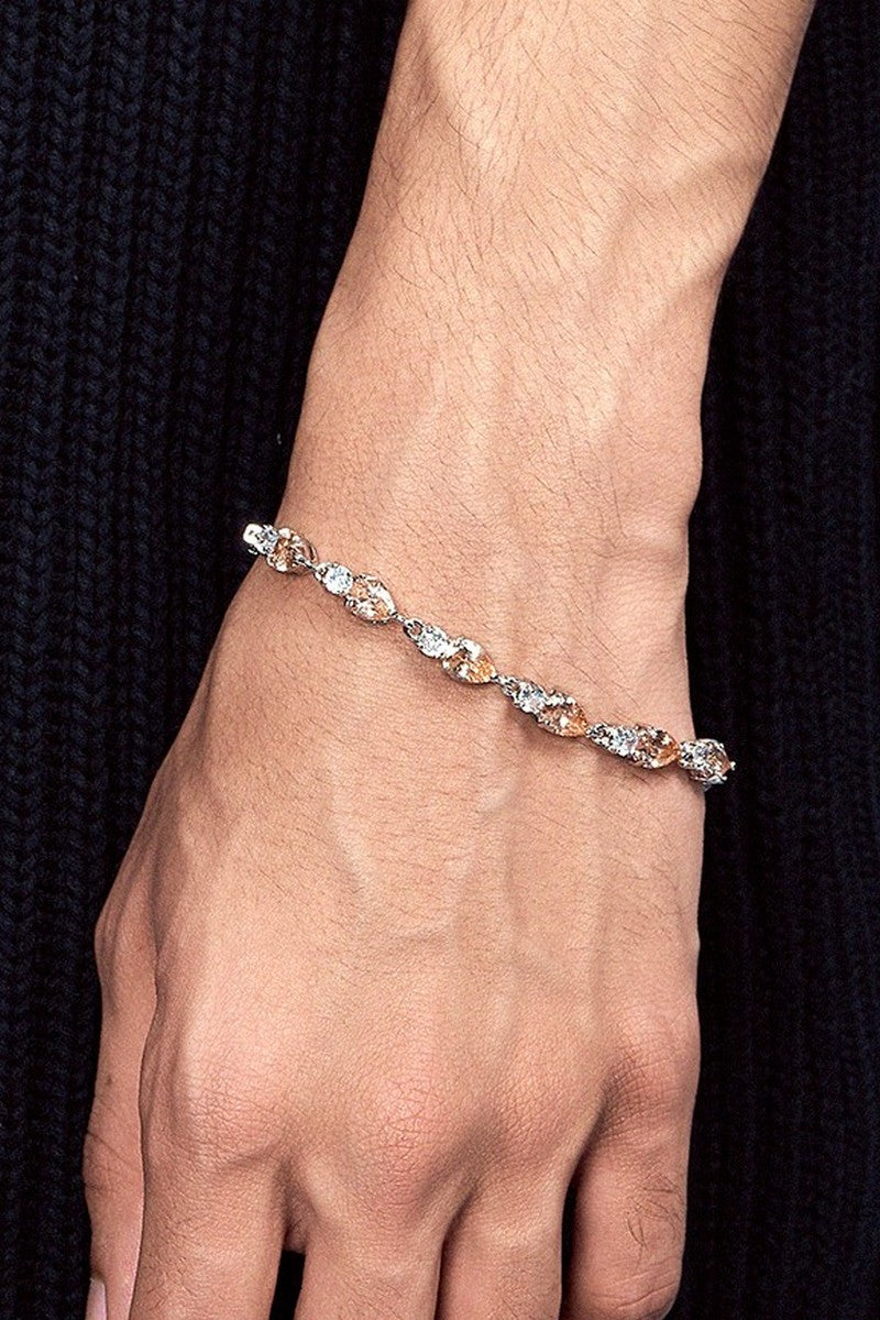 Iridescent Gem Tennis Bracelet